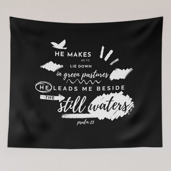 Item preview, Christian quote psalm 23 designed and sold by pureheartvision.