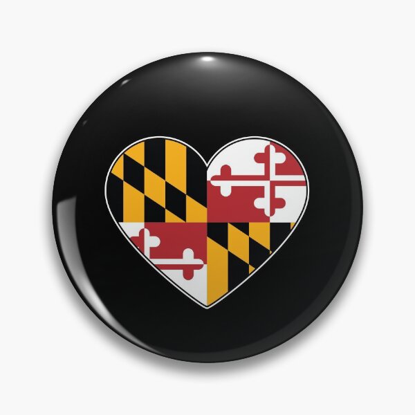 Item preview, Maryland Flag Heart for anyone who loves Maryland and the Maryland State Flag. designed and sold by MarylandStyle.