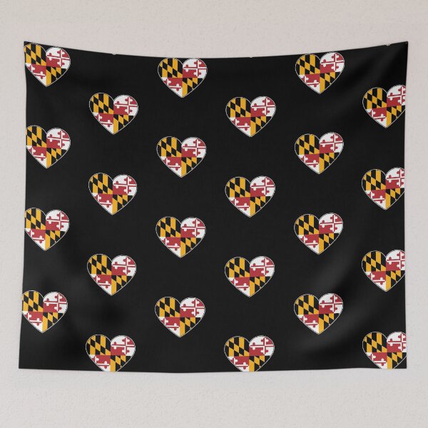 Item preview, Maryland Flag Heart for anyone who loves Maryland and the Maryland State Flag. designed and sold by MarylandStyle.