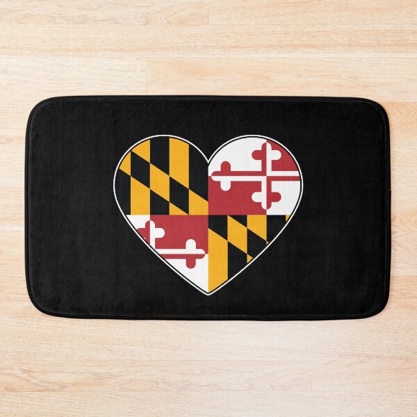 Item preview, Maryland Flag Heart for anyone who loves Maryland and the Maryland State Flag. designed and sold by MarylandStyle.