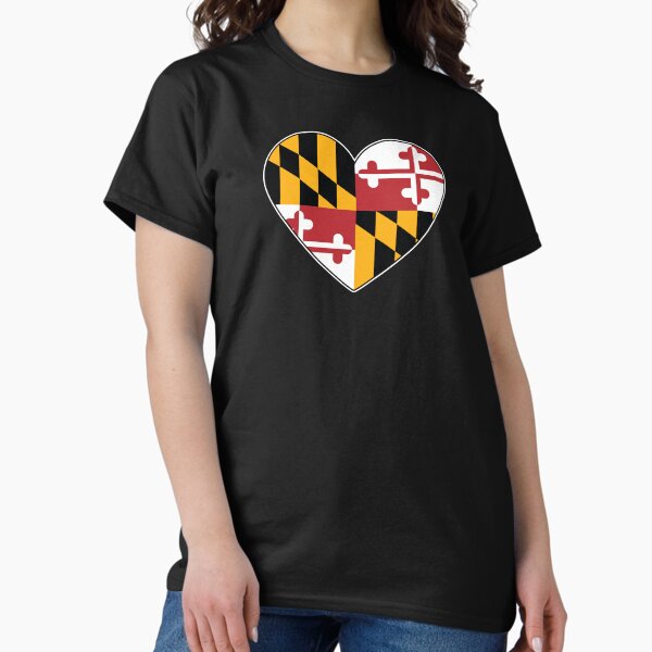 Item preview, Maryland Flag Heart for anyone who loves Maryland and the Maryland State Flag. designed and sold by MarylandStyle.