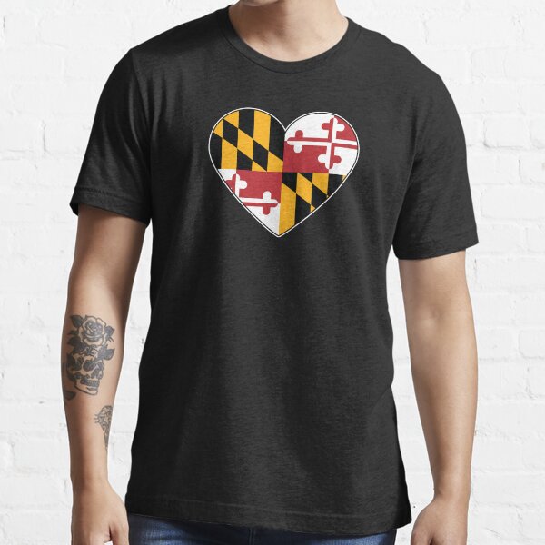 "Maryland Flag Heart for anyone who loves Maryland and the Maryland