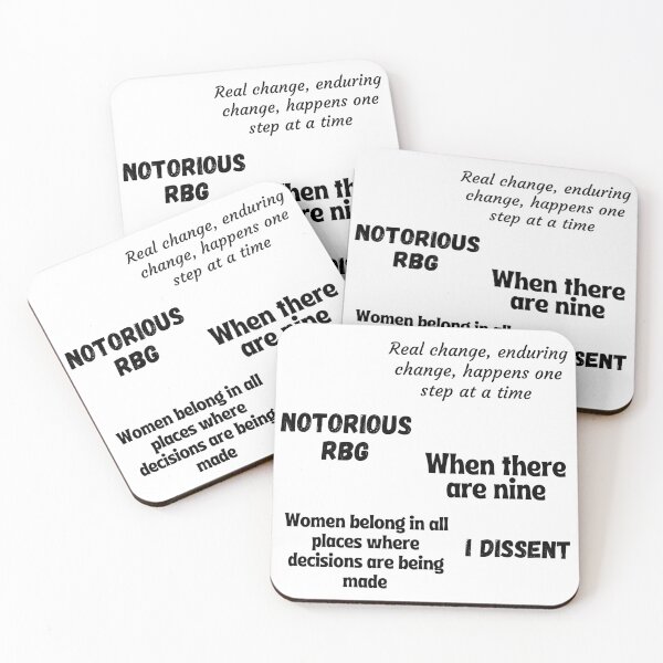 Item preview, RBG Ruth Bader Ginsburg Quotes Sticker Pack designed and sold by PoliticalJam.