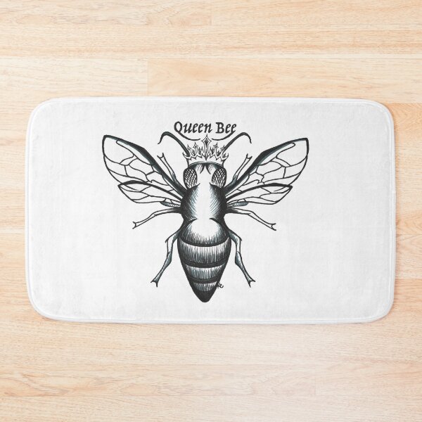 Item preview, Black and White Honey Bee - Queen Bee designed and sold by The White Bat.