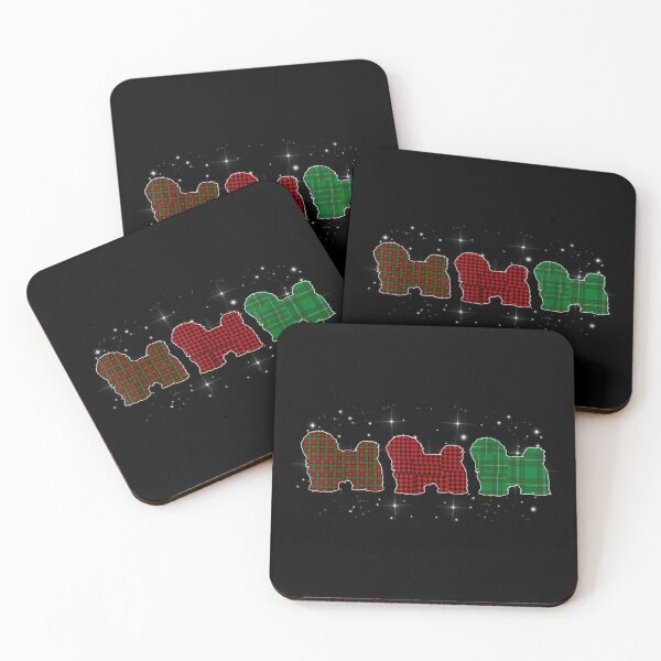 Item preview, Three Havaneses Red Buffalo Checkered Plaid Ugly Christmas designed and sold by MarcelaSoto.