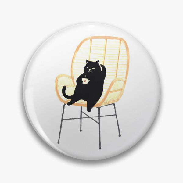 Item preview, Lazy cat 2 on rattan chair pattern  designed and sold by jimmytan.