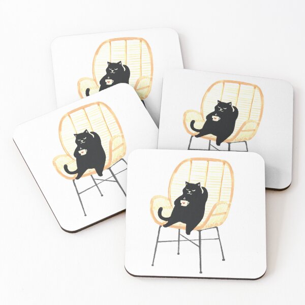 Item preview, Lazy cat 2 on rattan chair pattern  designed and sold by jimmytan.