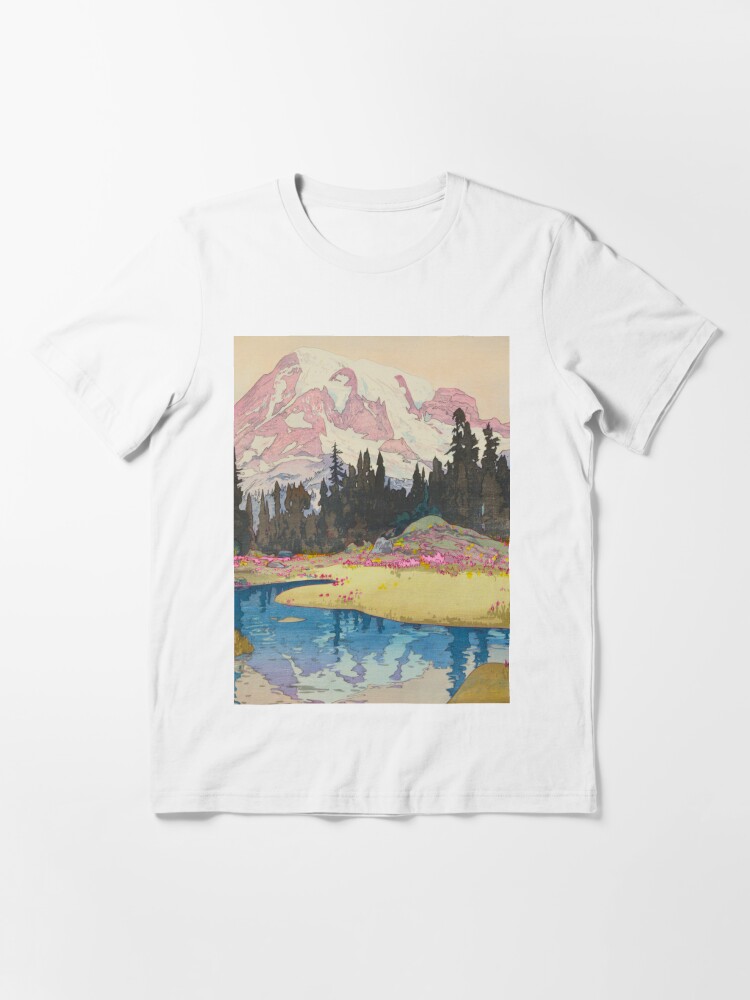 Black Lantern Mountain Woodblock T-Shirt