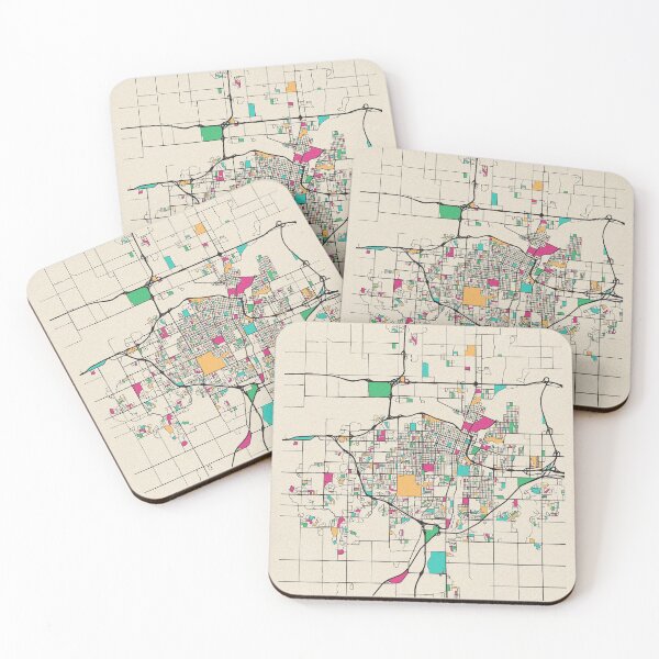 Item preview, Topeka, Kansas Street Map designed and sold by A Deniz Akerman.