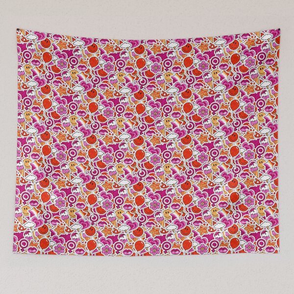 Item preview, Lesbian Pride Sticker Pattern designed and sold by hazel_333.