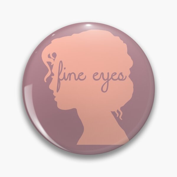 Item preview, Fine Eyes Pride and Prejudice Quote Sillohuette Pink designed and sold by bellatierra.