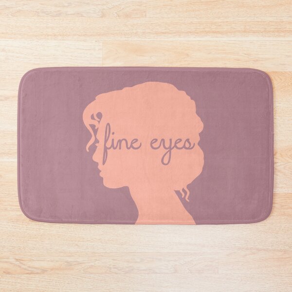 Item preview, Fine Eyes Pride and Prejudice Quote Sillohuette Pink designed and sold by bellatierra.