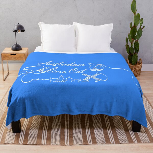 Item preview, Amsterdam Skyline Cat Original 2 Blue designed and sold by ARTTY SHOP.