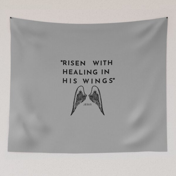 Item preview, Christian quote Christmas risen with healing in his wings designed and sold by pureheartvision.