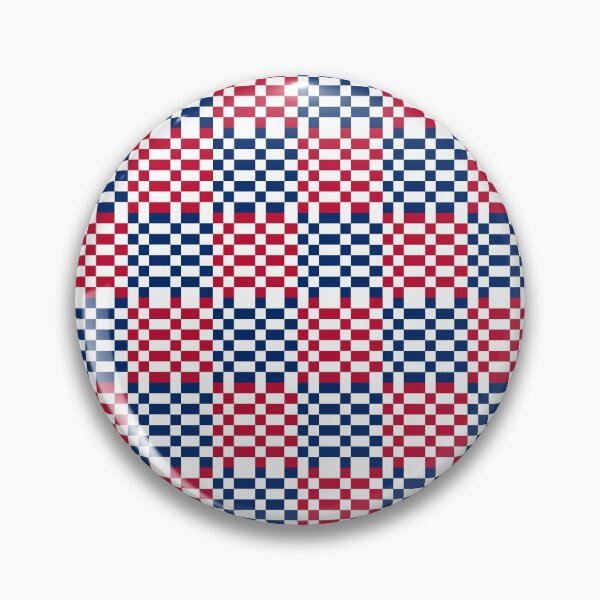 Item preview, 4th of July Independence Day Patriotic American Flag Pixel Red White and Blue Designs Camouflage Repeating Retro Vintage Horizontal Square Patterns designed and sold by TeachUrb.