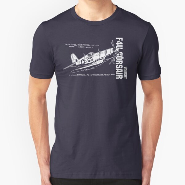 F4U Corsair Fighter Bomber Slim Fit T-Shirt