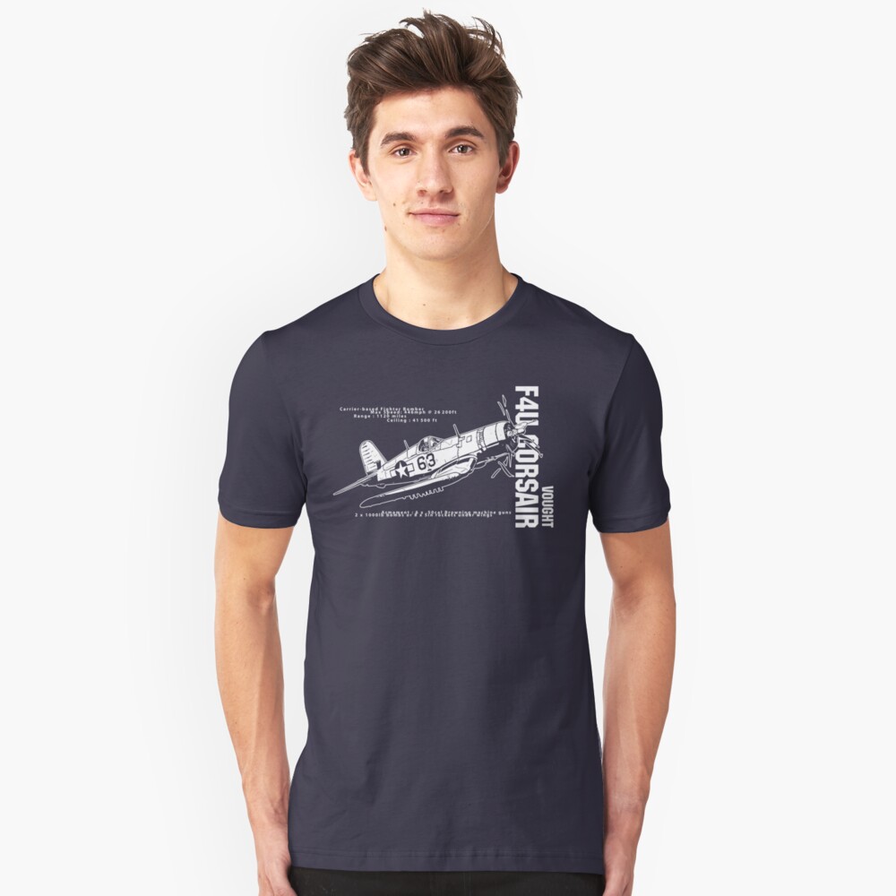 F4U Corsair Fighter Bomber Slim Fit T-Shirt