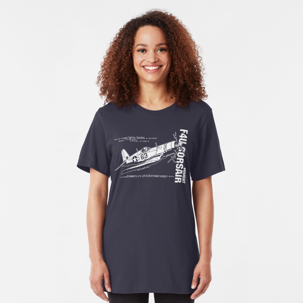 F4U Corsair Fighter Bomber Slim Fit T-Shirt
