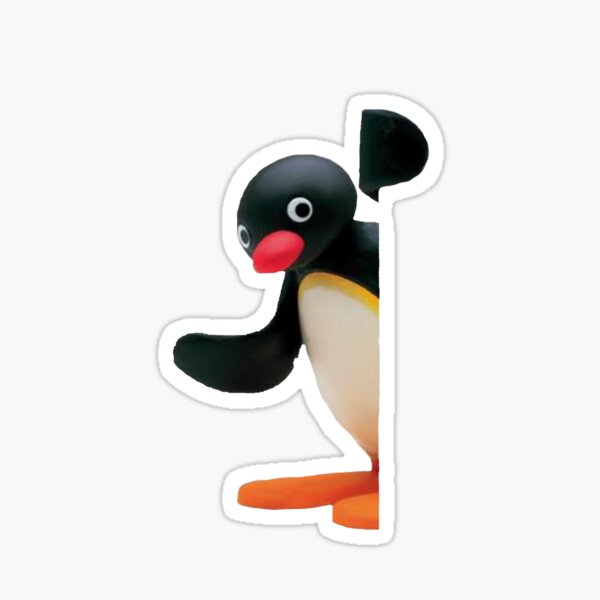 Vista previa del artículo con la obra «Mercancía oficial de Angry Pingu Peeking», diseñado y vendido por Beep Peep.
