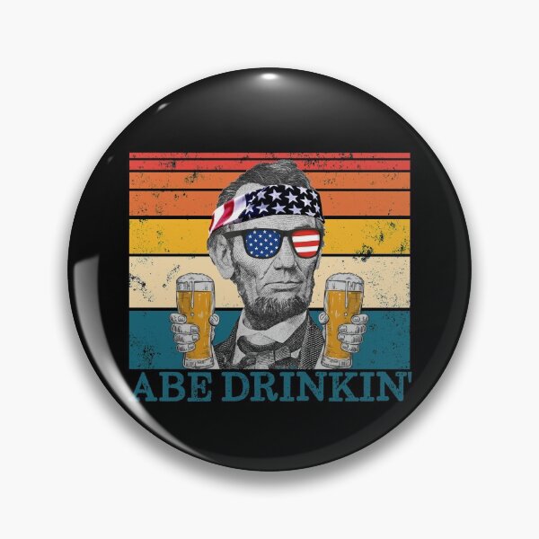 Artikelvorschau, Abe Drinkin' Retro Drinking President Abraham Lincoln Gear entworfen und verkauft von DynamicDesign.