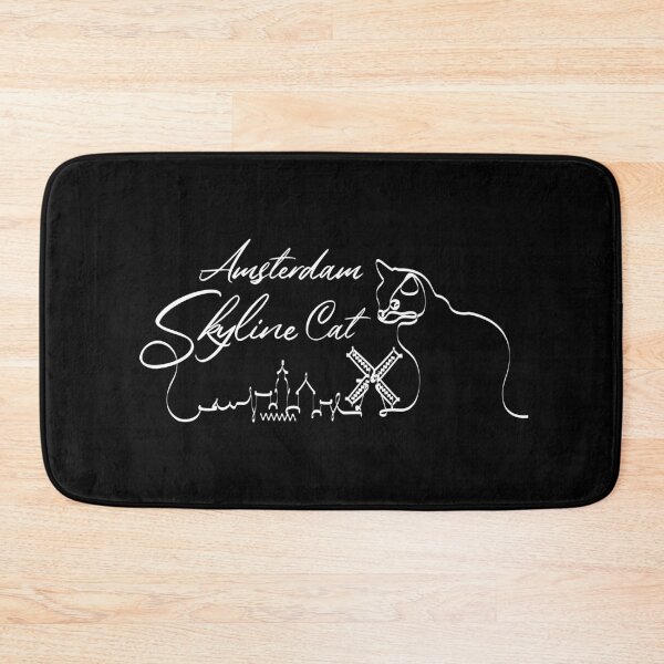 Item preview, Amsterdam Skyline Cat Original 2 Black designed and sold by ARTTY SHOP.