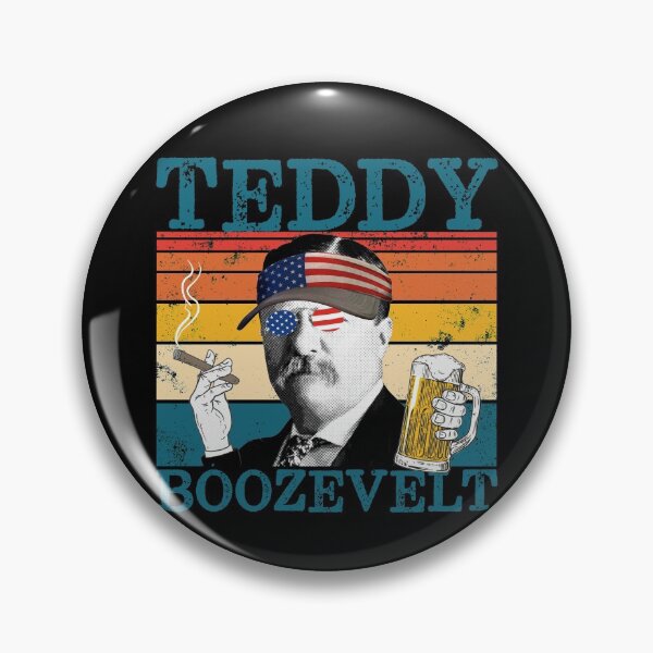 Artikelvorschau, Teddy Boozevelt Retro Drinking President Theodore Roosevelt Gear entworfen und verkauft von DynamicDesign.