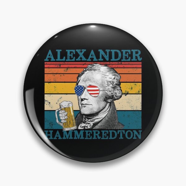 Artikelvorschau, Alexander Hammeredton Retro Drinking Alexander Hamilton Gear entworfen und verkauft von DynamicDesign.