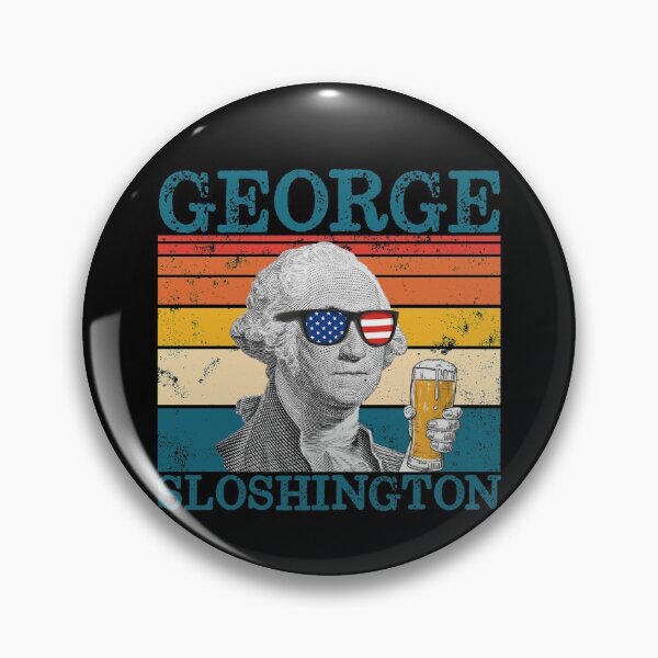 Artikelvorschau, George Sloshington Retro Drinking President Washington Gear entworfen und verkauft von DynamicDesign.