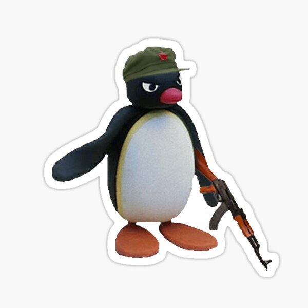 Merch officiel Angry Pingu AK-47 Sticker
