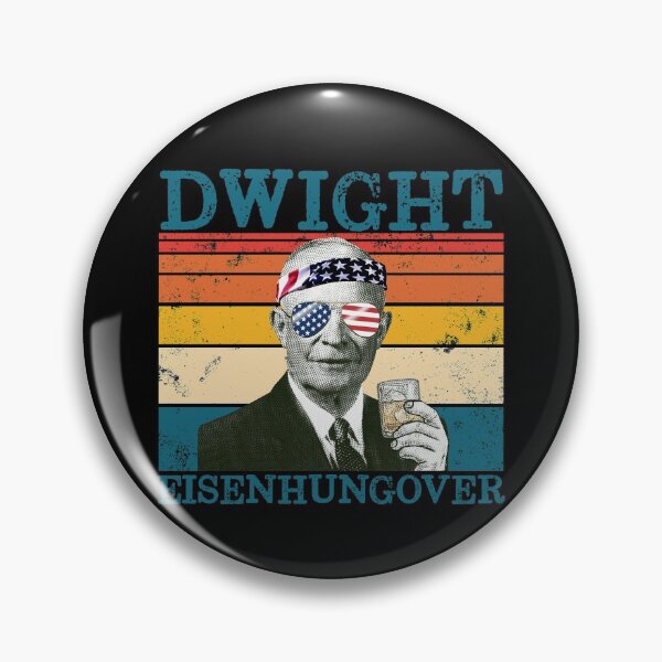 Artikelvorschau, Dwight Eisenhungover Retro Drinking President Eisenhower Gear entworfen und verkauft von DynamicDesign.