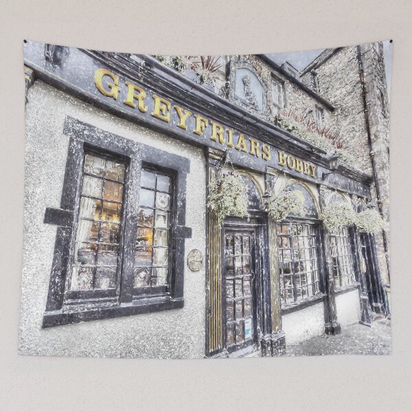 Item preview, Greyfriars Bobby Pub Snow Art designed and sold by Londonimages.