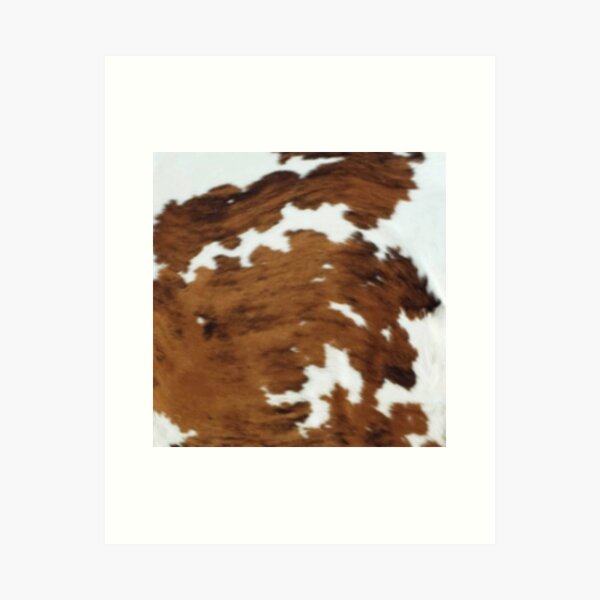 Brindle Cow Hide Art Print