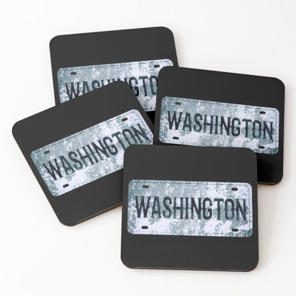 Item preview, Washington (Metal Car License Plate • Blue) designed and sold by SassyClassyMe.