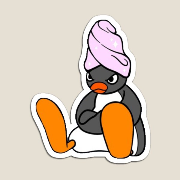 Vista previa del artículo con la obra «Merchandising oficial de Angry Pingu Shower», diseñado y vendido por Beep Peep.