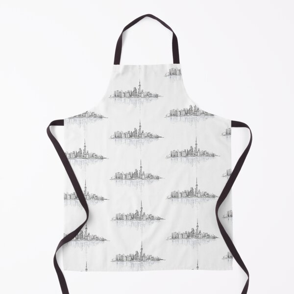 Item preview, Drawing Architecture, Abstract lines Shanghai Bund, city buildings designed and sold by Bashar-Design.