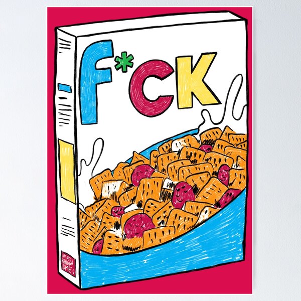 EETZA GOODA CEREAL BOX POSTER