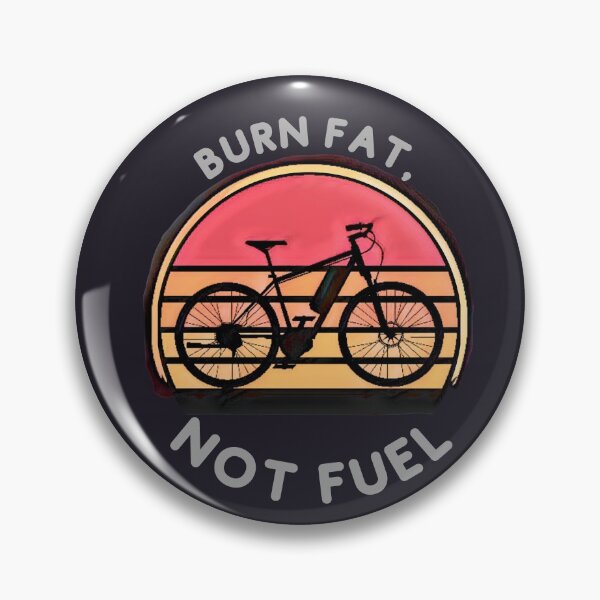 Item preview, Burn Fat, Not Fuel (bike retro sunset) designed and sold by HamiltonmagicTs.