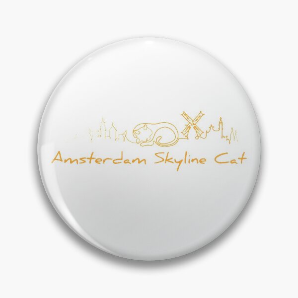 Item preview, Amsterdam Skyline Cat Original 3 designed and sold by ARTTY SHOP.