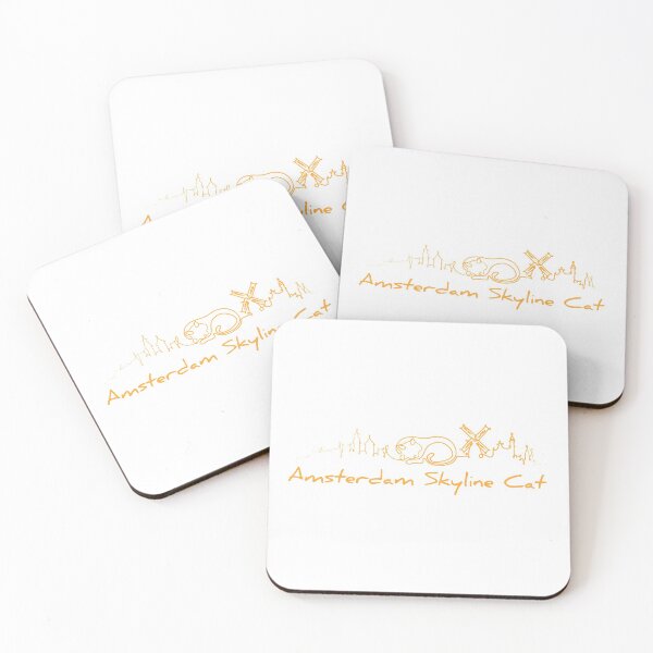 Item preview, Amsterdam Skyline Cat Original 3 designed and sold by ARTTY SHOP.