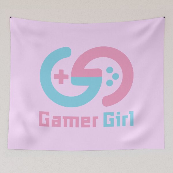 Item preview, Gamer Girl Logo designed and sold by Crystarowz.