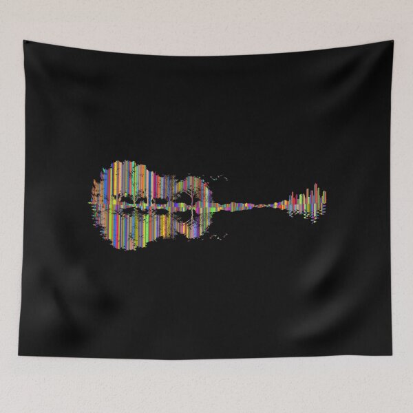 Item preview, Psychedelic Colored Abstract Guitar  designed and sold by BritzShop.