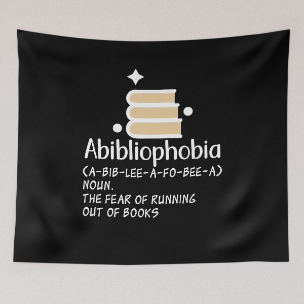 Item preview, Abibliophobia Book Lover Gift Reading Bookworm Gift Bibliophile designed and sold by Akmloza.