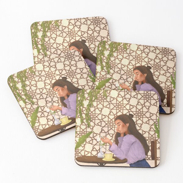 Item preview, Aesthetics Cozy cafe / arabic cafe illustration designed and sold by Jinosart.