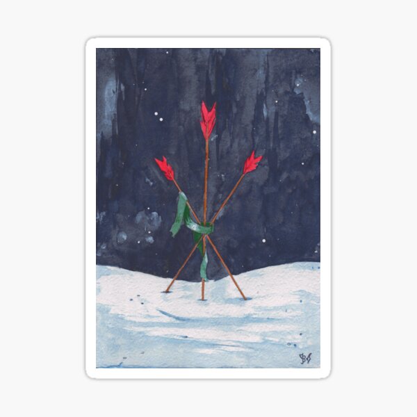 "Arrows | Shot though the dark" Sticker by soukyan | Redbubble