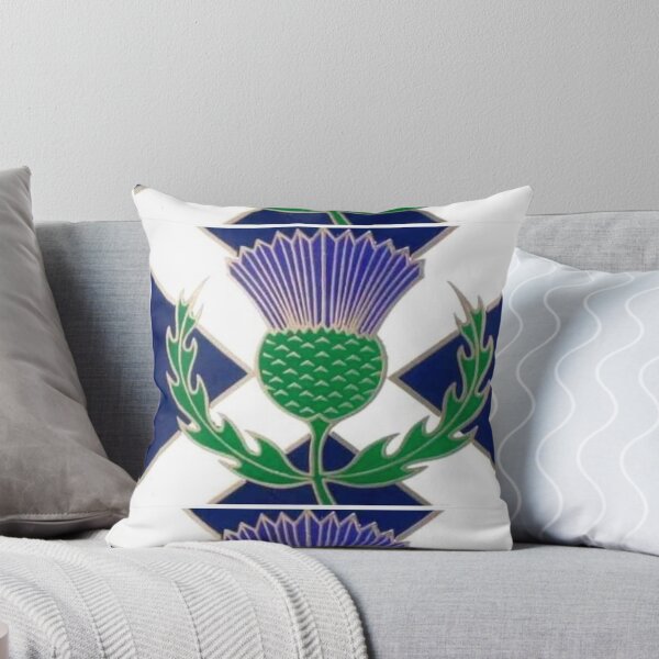 Item preview, Flag of Scotland and Thistle  designed and sold by RBEnt.
