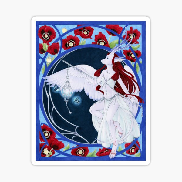 Papaver somniferum Sticker