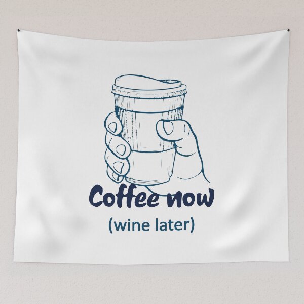 Item preview, Coffee now wine later designed and sold by notasimp.