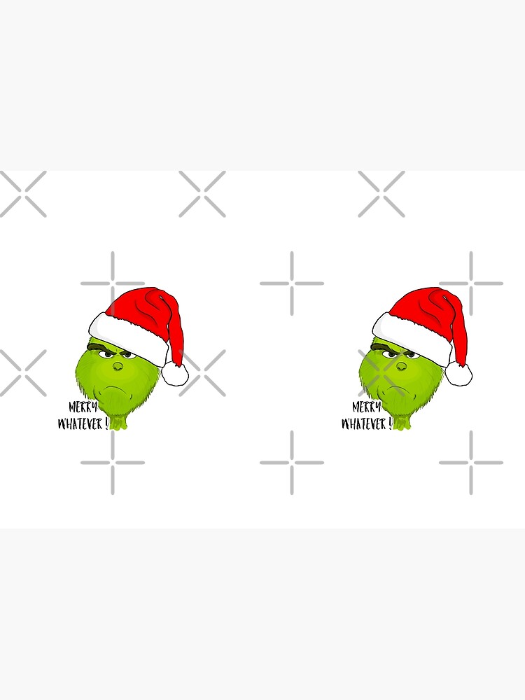 Merry Whatever! - Christmas Grinch  Sticker for Sale by SmokeyxDesigns