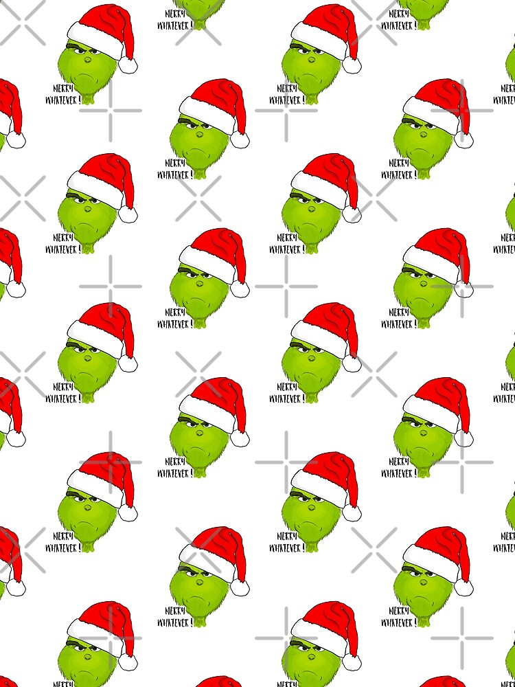 Merry Whatever! - Christmas Grinch  Sticker for Sale by SmokeyxDesigns