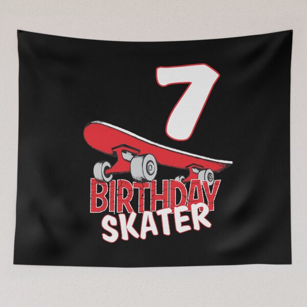 Item preview, 7th Birthday Skater Kids Skate Park Lover B-day Party product designed and sold by Grabitees.